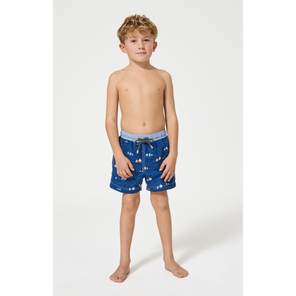 Short de bain enfant imprimé Tranquill'été marine, ARTHUR