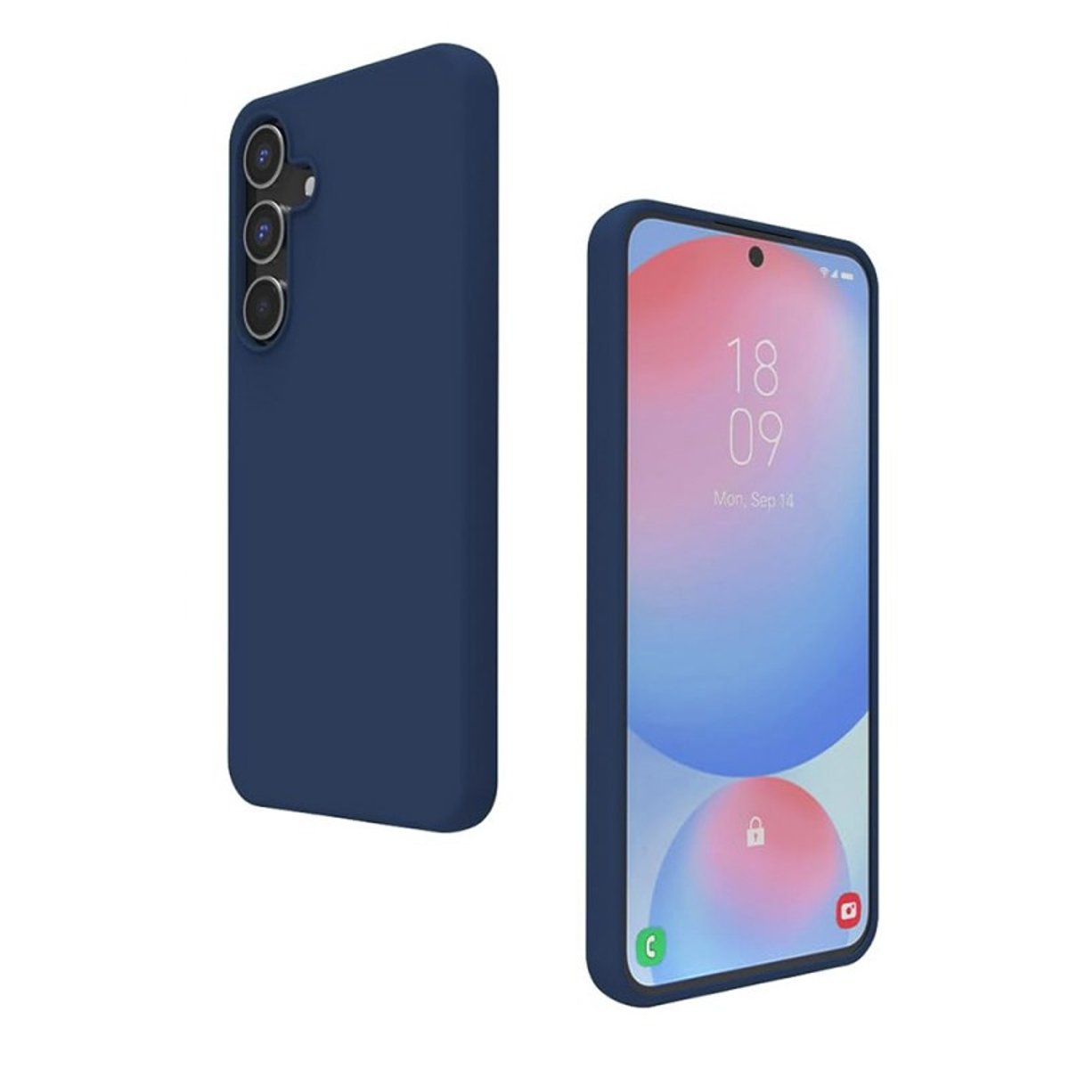 Coque Galaxy S24 Fe antichoc + 2 vitres bleu, EVETANE