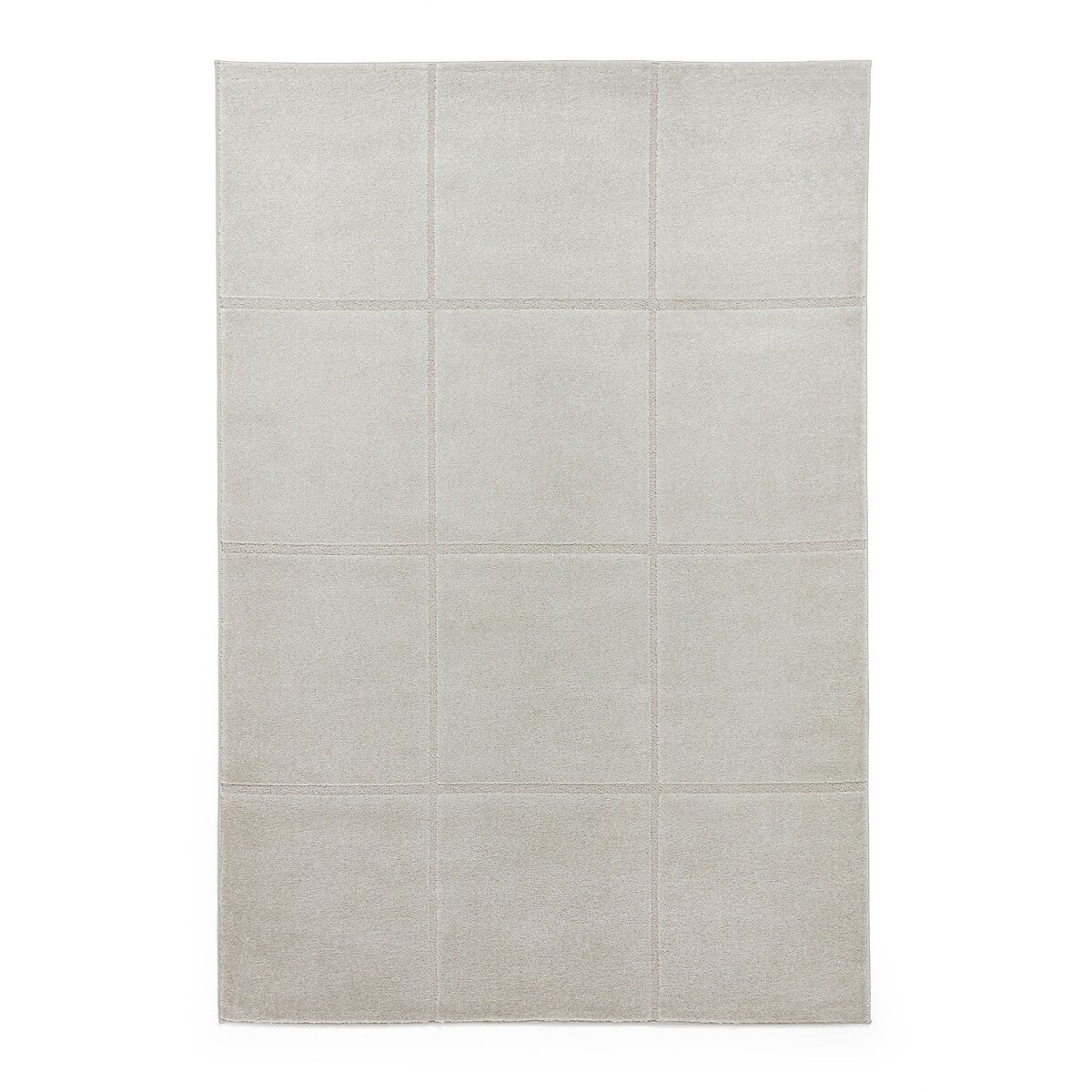 Modern Geometric Carved Soft-Touch Rug silver-coloured, SO'HOME