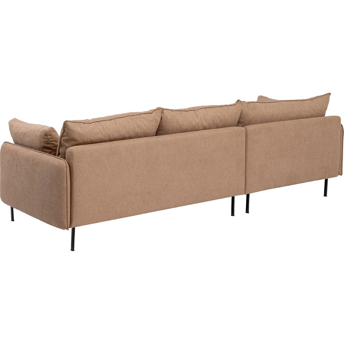 Canapé d'angle Edna droite marron clair marron, KARE DESIGN