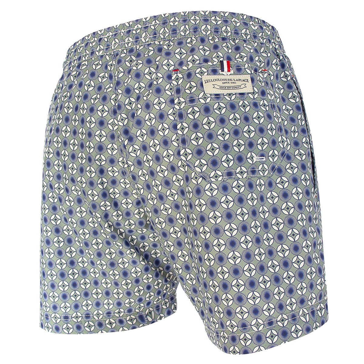 Short de bain MONTAUK 462 Sixties spiral gris, LES LOULOUS DE LA PLAGE
