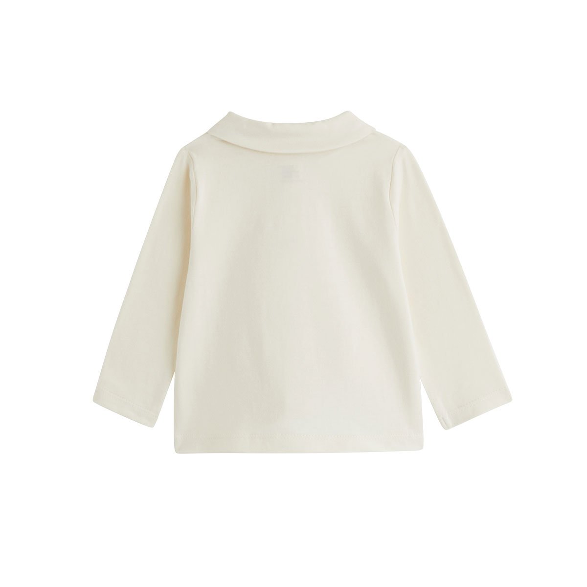 Ensemble salopette bébé en velours et t-shirt Neige ecru, PETIT BEGUIN