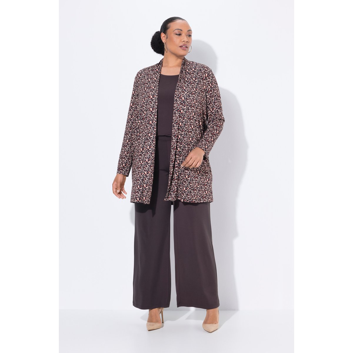 Veste en jersey, sans fermeture noir, ULLA POPKEN