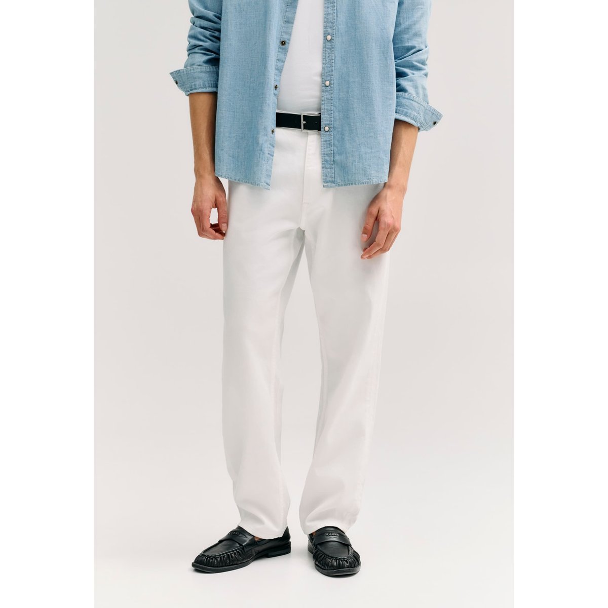 Jeans Owen Relaxed blanc, GUESS