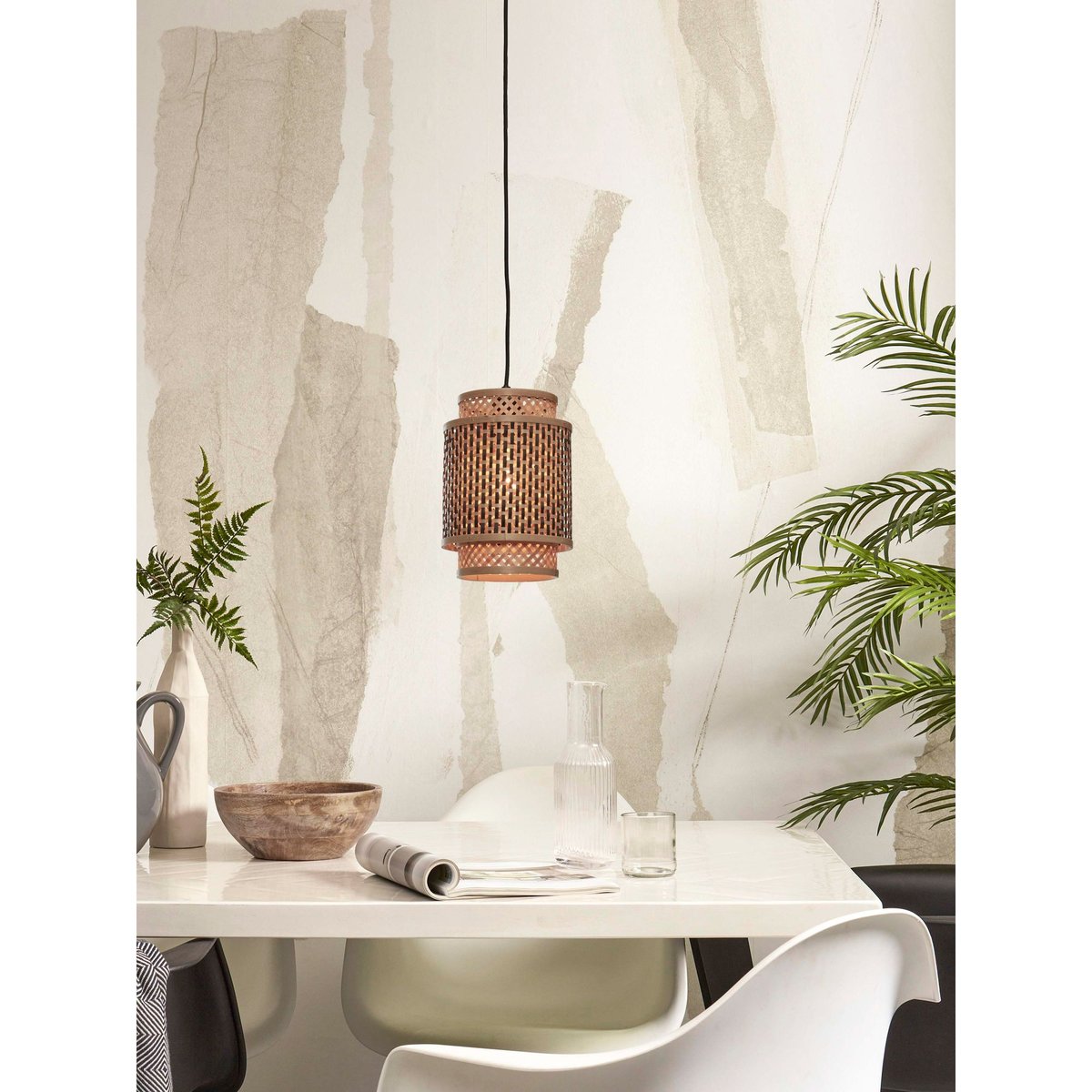 Suspension Bambou BHUTAN naturel, GOOD & MOJO