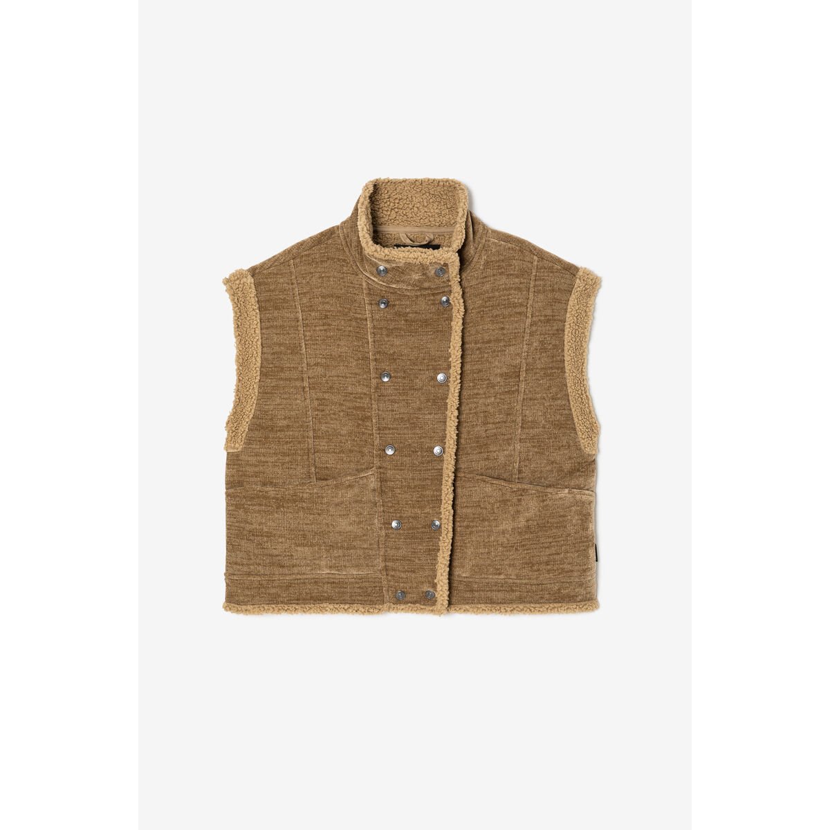 Veste sans manches beige, LE TEMPS DES CERISES