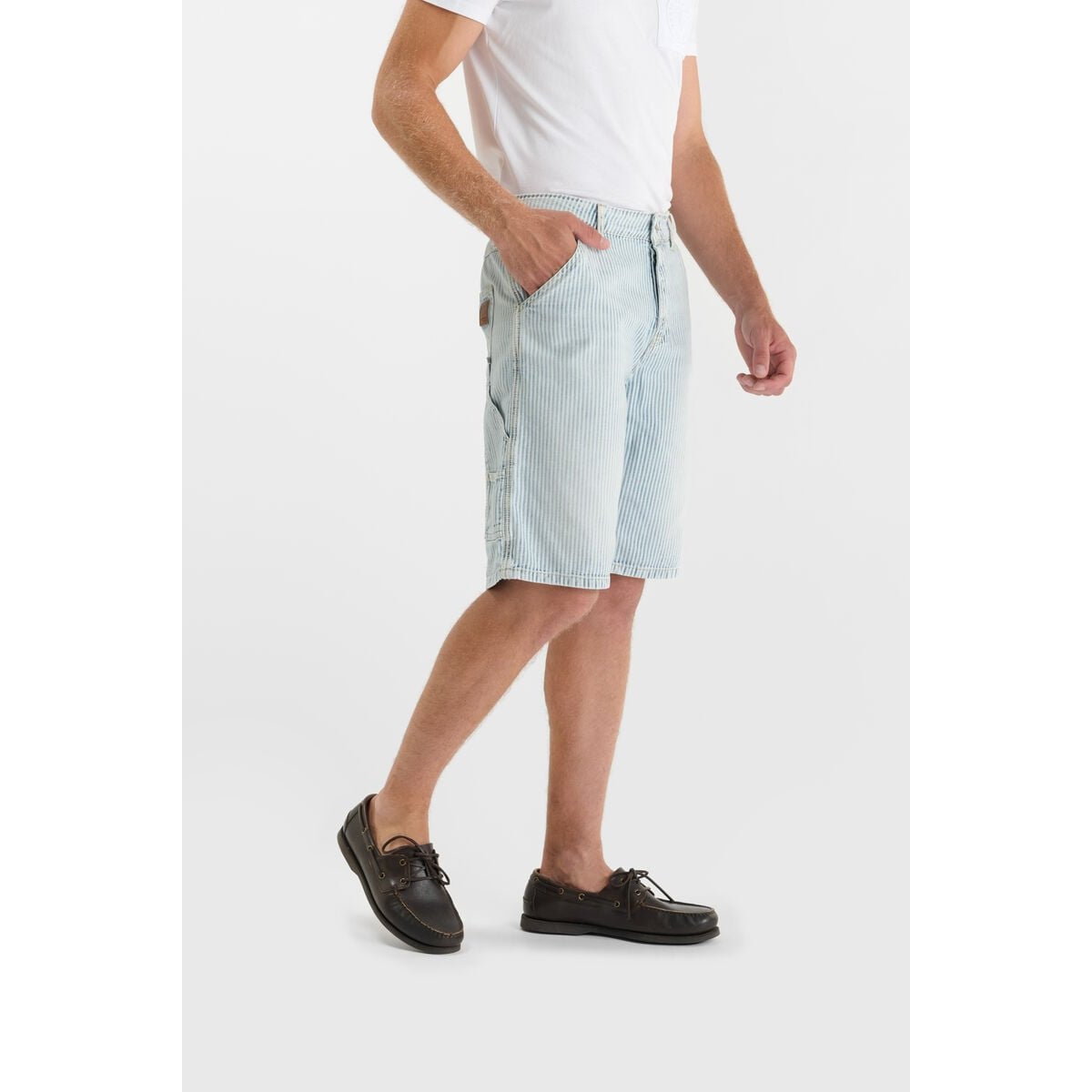 Bermuda short en jeans KUREL2 blue / white, LE TEMPS DES CERISES