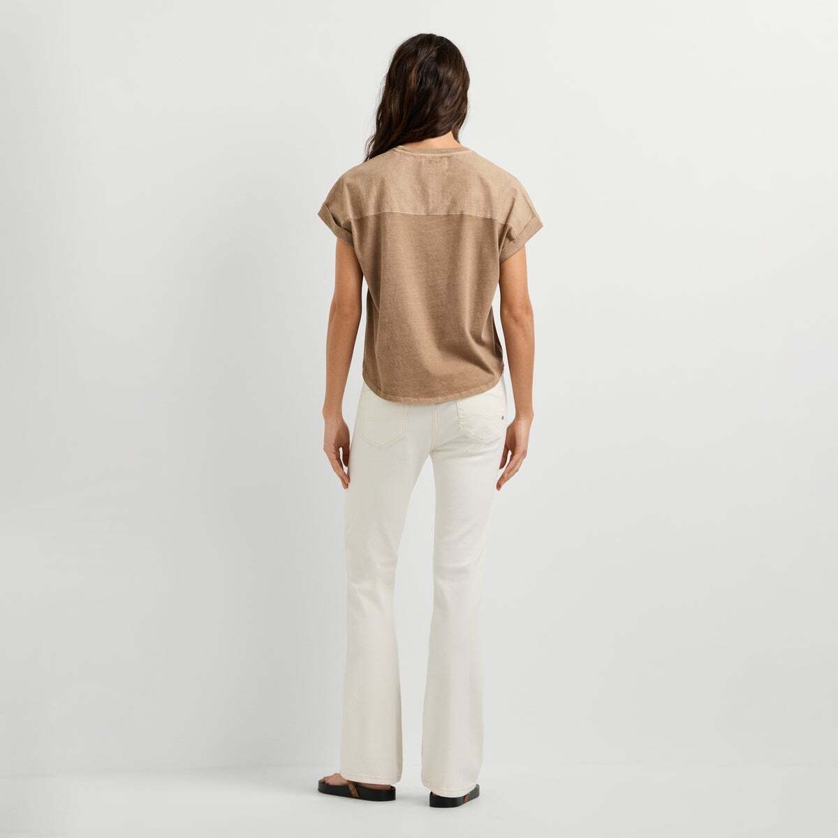 T-Shirt Color Block brun brun, PEPE JEANS