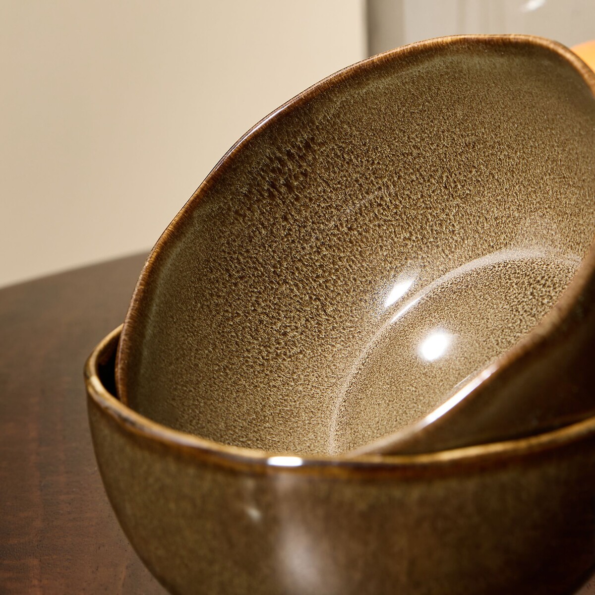 MADE.COM Set of 4 Vinnie Cereal Bowls in Brown brown , MADE