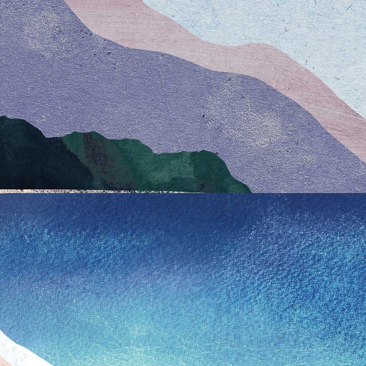 Papier peint anse du surfeur intissé, HEXOA