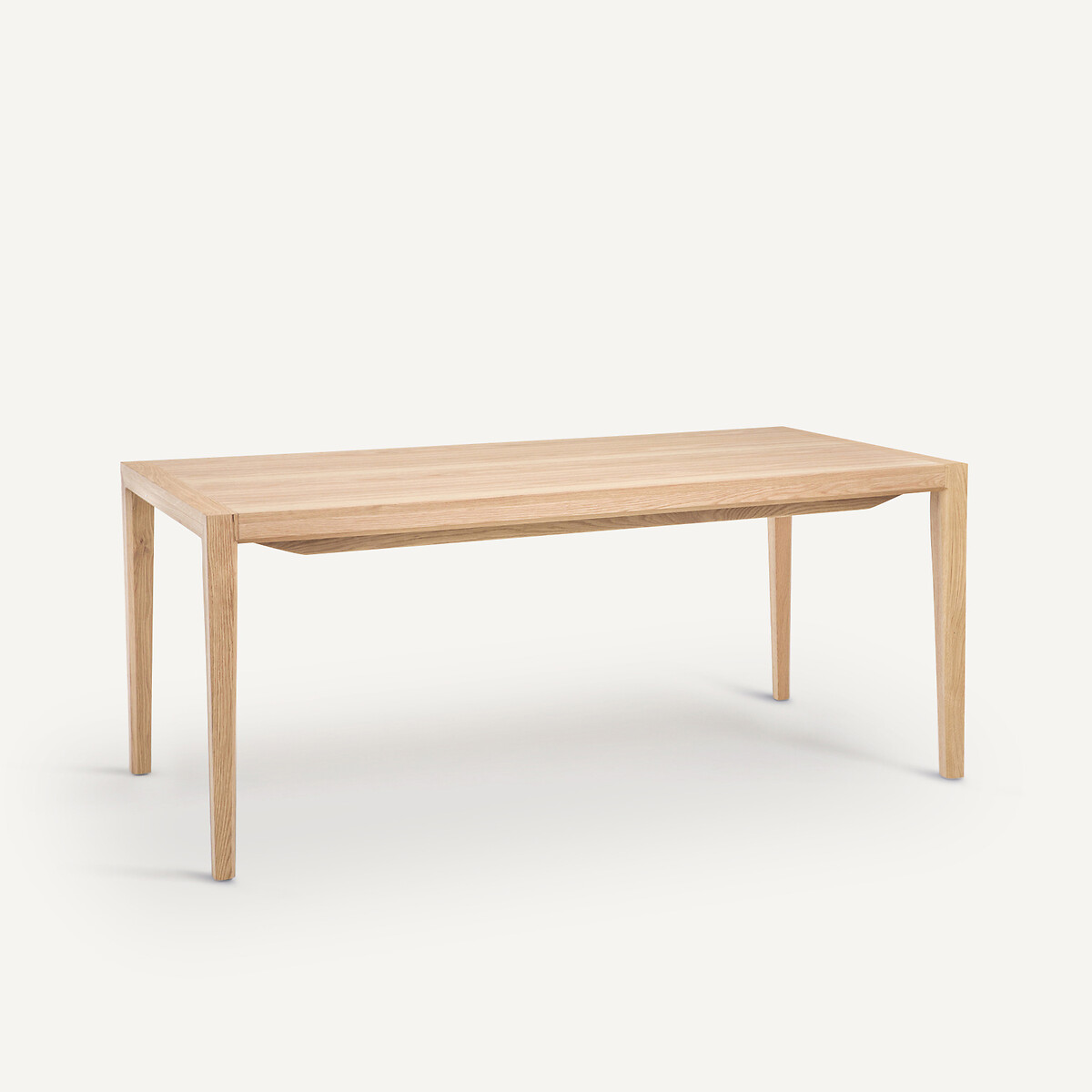 Table à allonges, en chêne massif et plaqué chêne, 8 à 12 couverts, NIZOU chêne naturel, EMMANUEL GALLINA X AM.PM