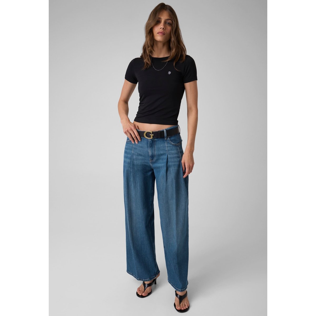 Jean Plissé G12 bleu, GUESS JEANS