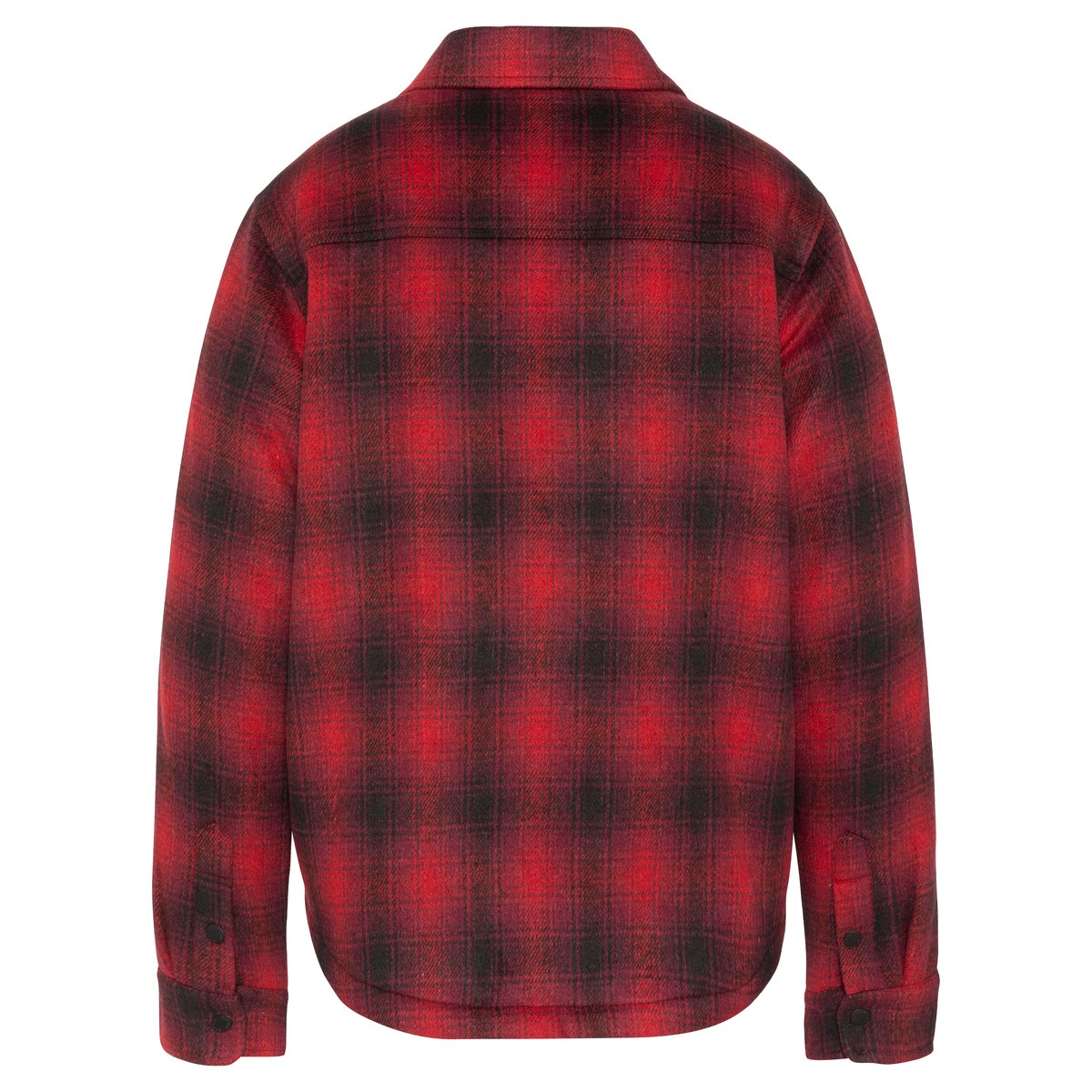 Veste à carreaux doublée sherpa rouge, SCHOTT