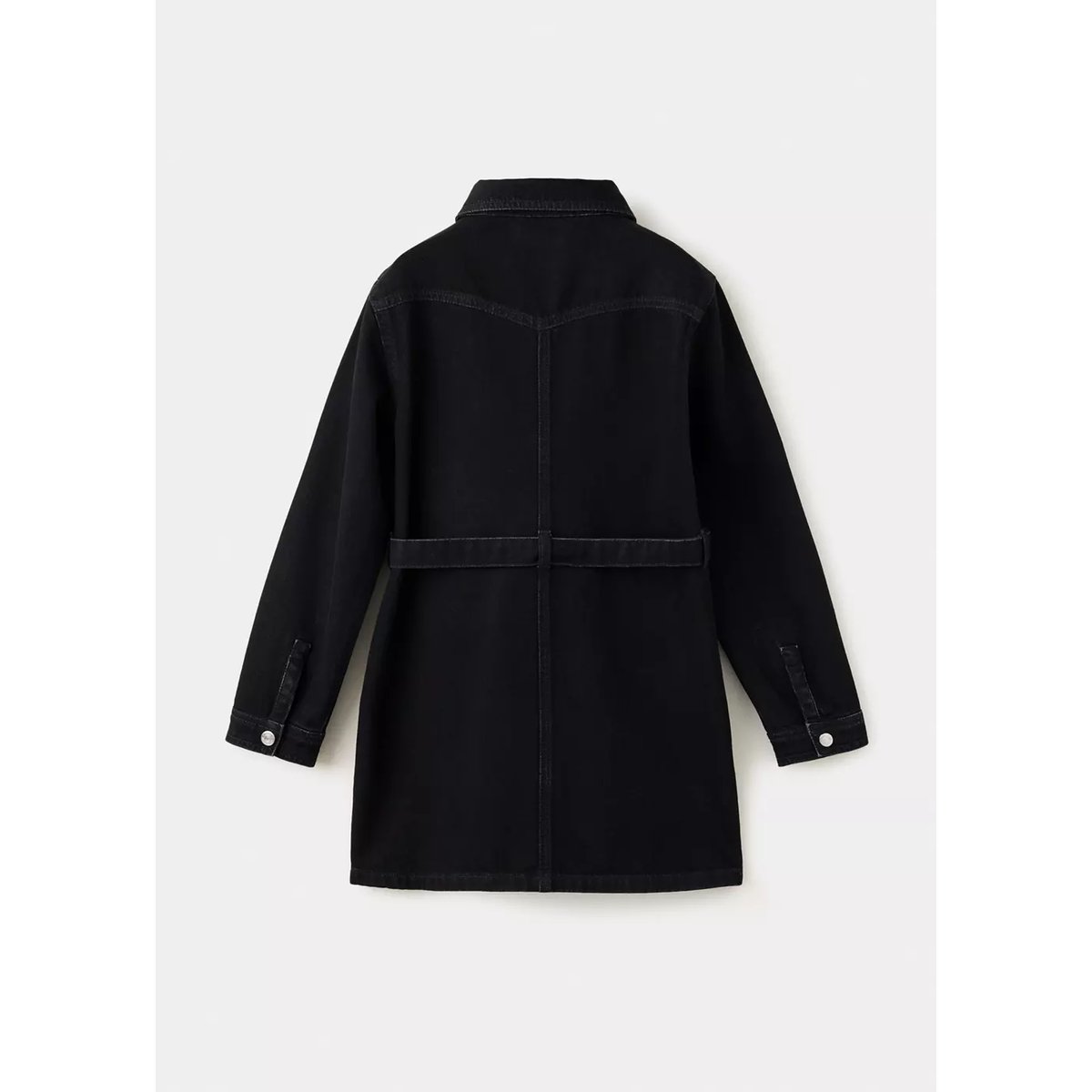 Robe courte en jean black denim, MANGO KIDS