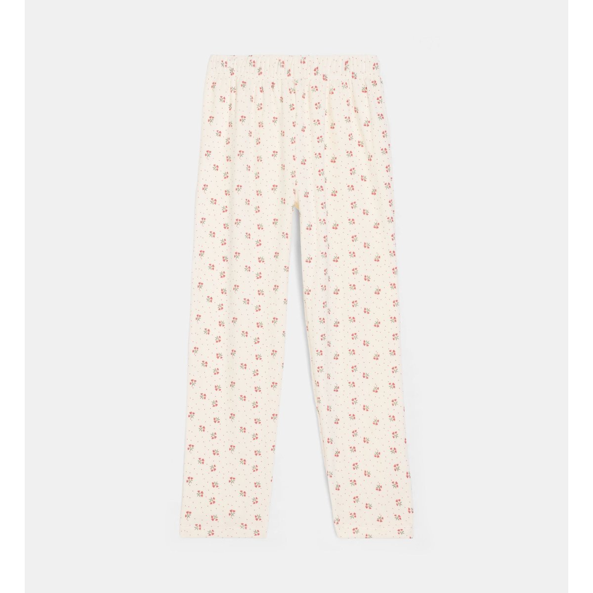 Ensemble pyjama tifany velours ras écru et multicolore, CADET ROUSSELLE