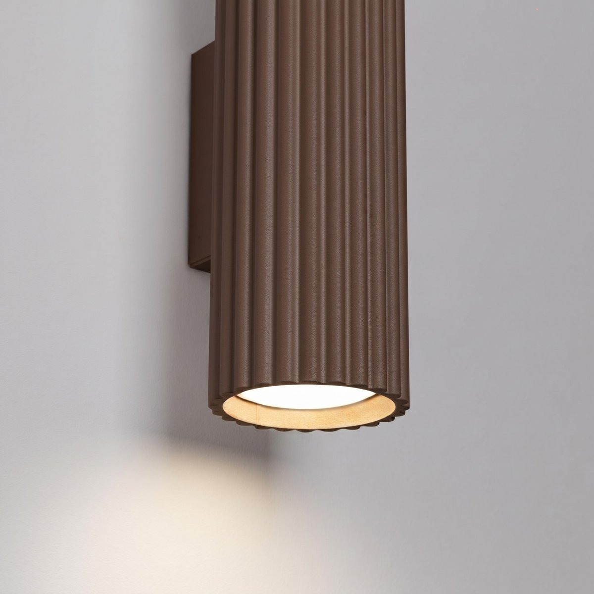 Applique murale Aluminium Marron GU10 2 KARBON marron, EDEN