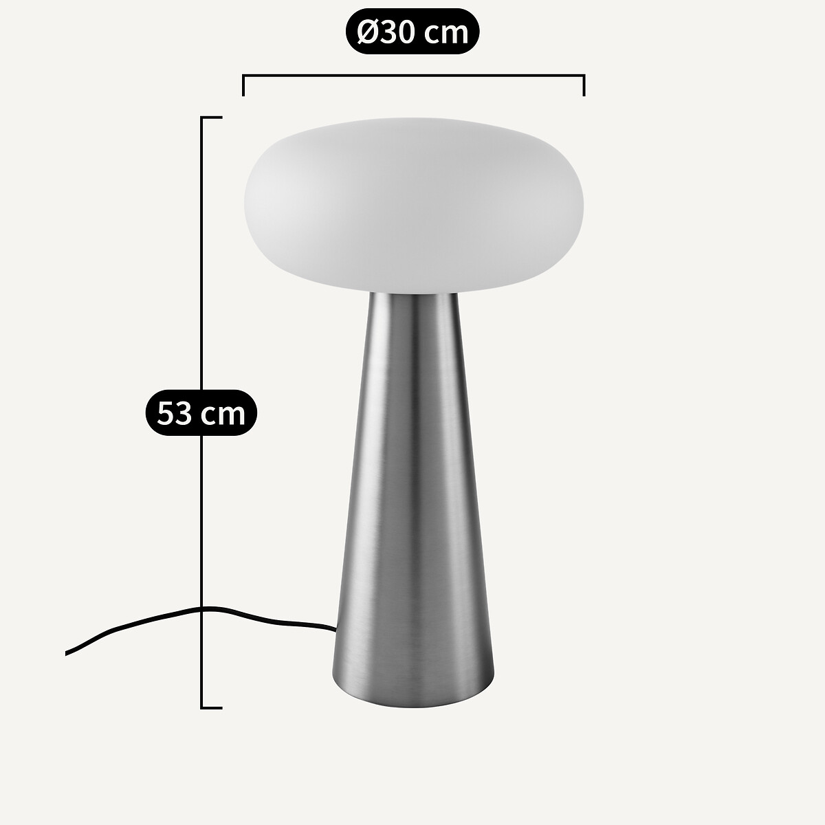 Lampe opaline, Faith champagne, AM.PM