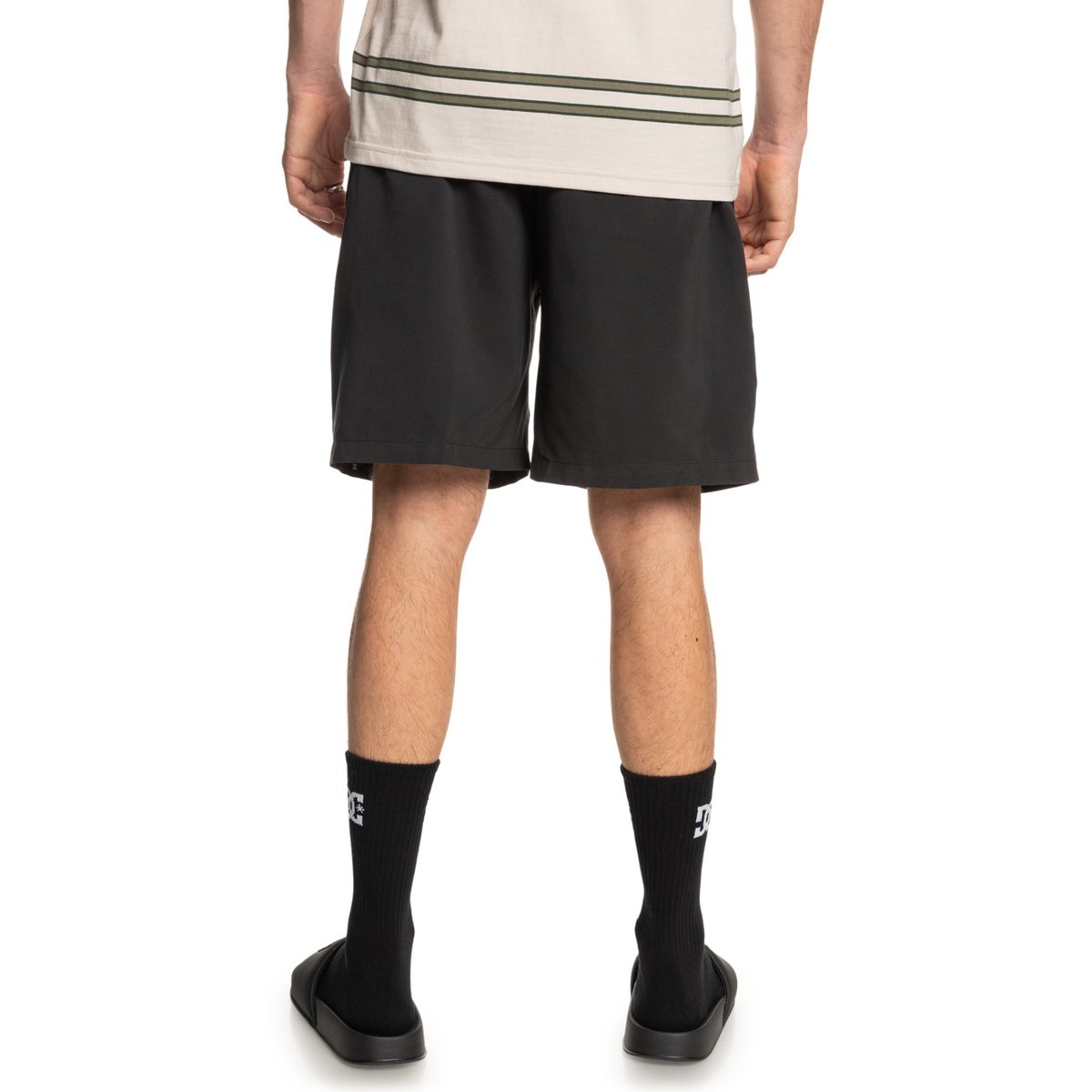 Short de marche à taille élastique STRYKER 18". noir black, DC SHOES