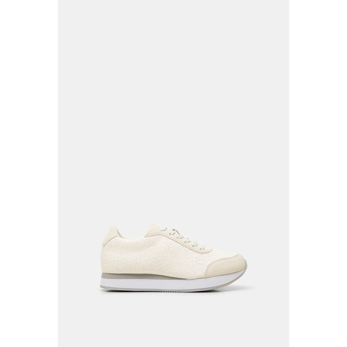 Sneaker Effet Cuir Mandalas blanc, DESIGUAL