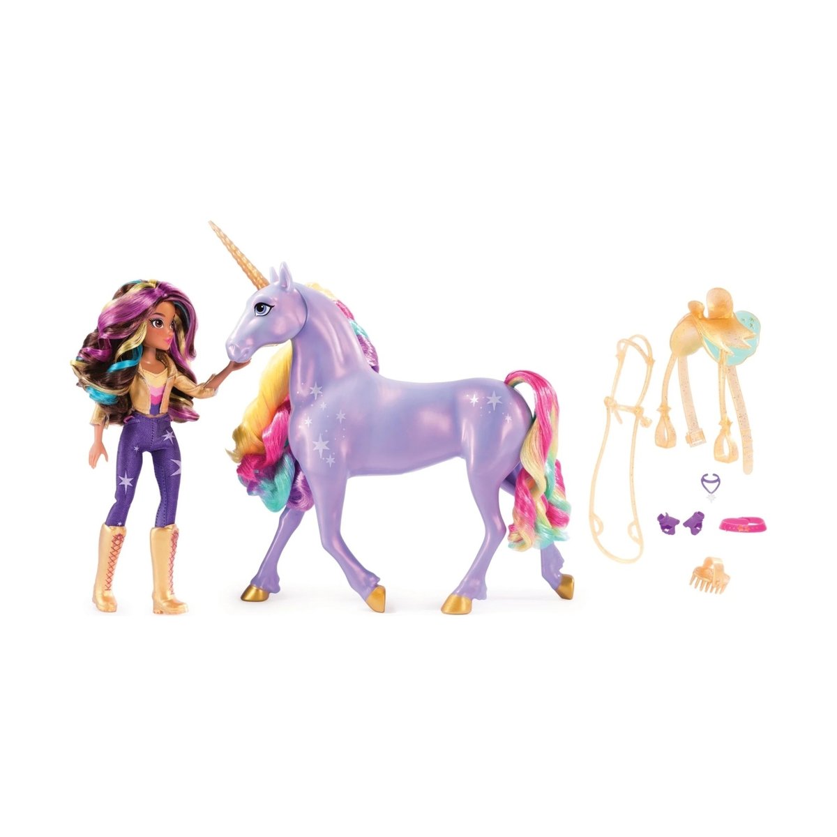 Unicorn Academy - Figurine Sophia et la magie de la lumière Wildstar multicolore, SPIN MASTER