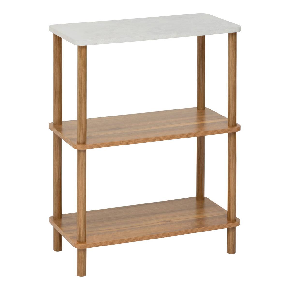 Etagère 3 niveaux effet marbre COME marron, 5FIVE SIMPLY SMART