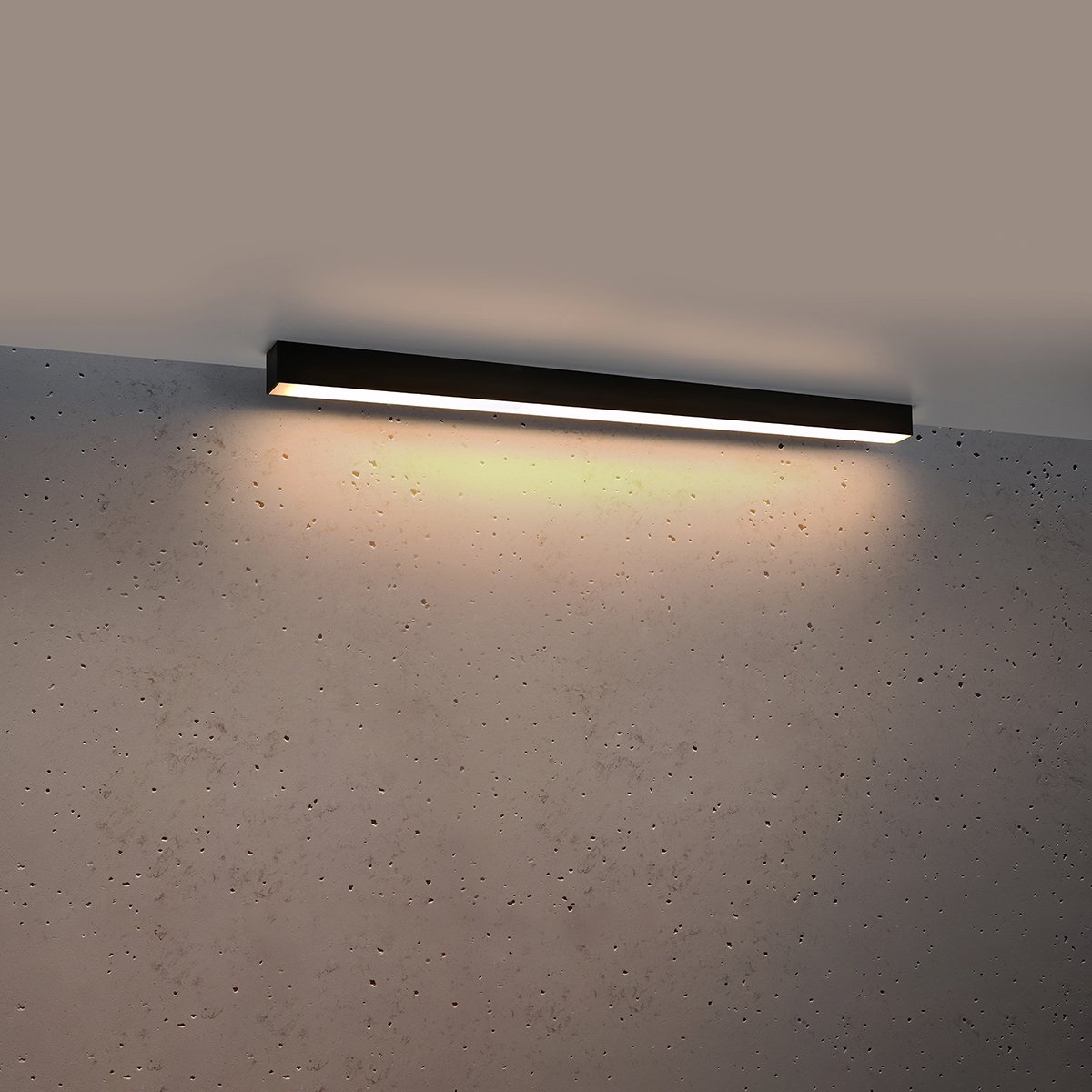 Plafonnier Aluminium Noir LED 1 Pinne noir, EDEN