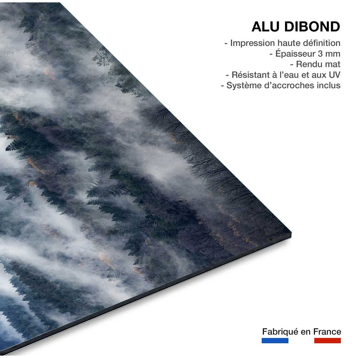 Tableau vallée tableau alu dibond, HEXOA