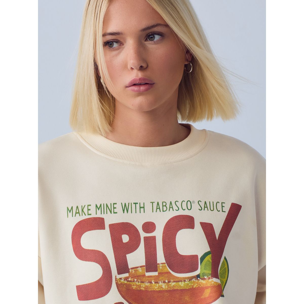 Sweat-shirt tabasco spicy margarita écru, NEXT