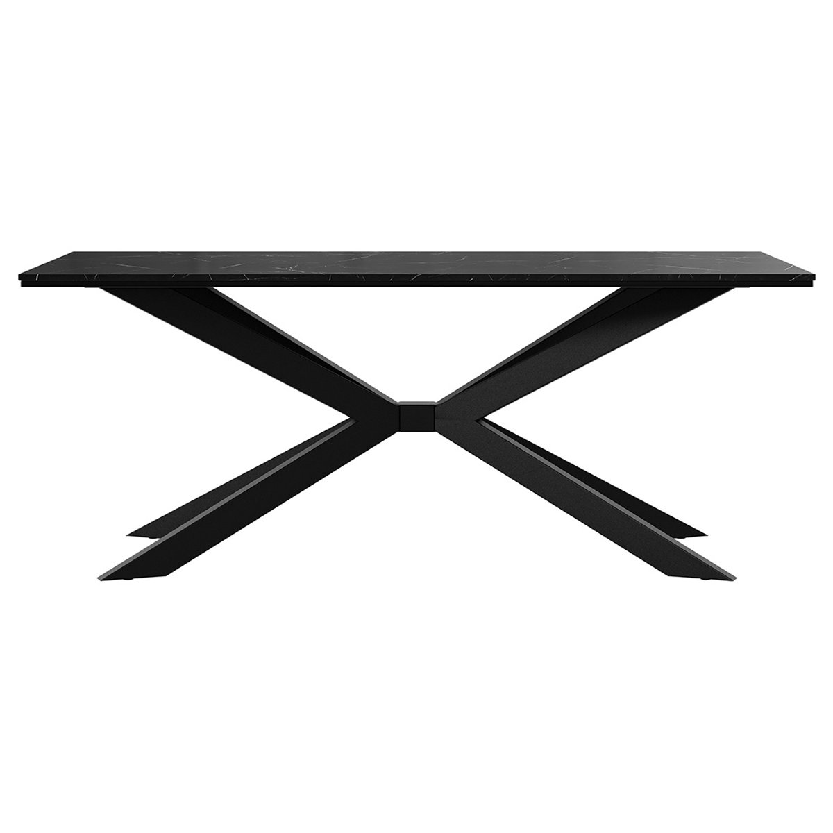 Table à manger  190x90 cm - CASEY noir, LISA DESIGN