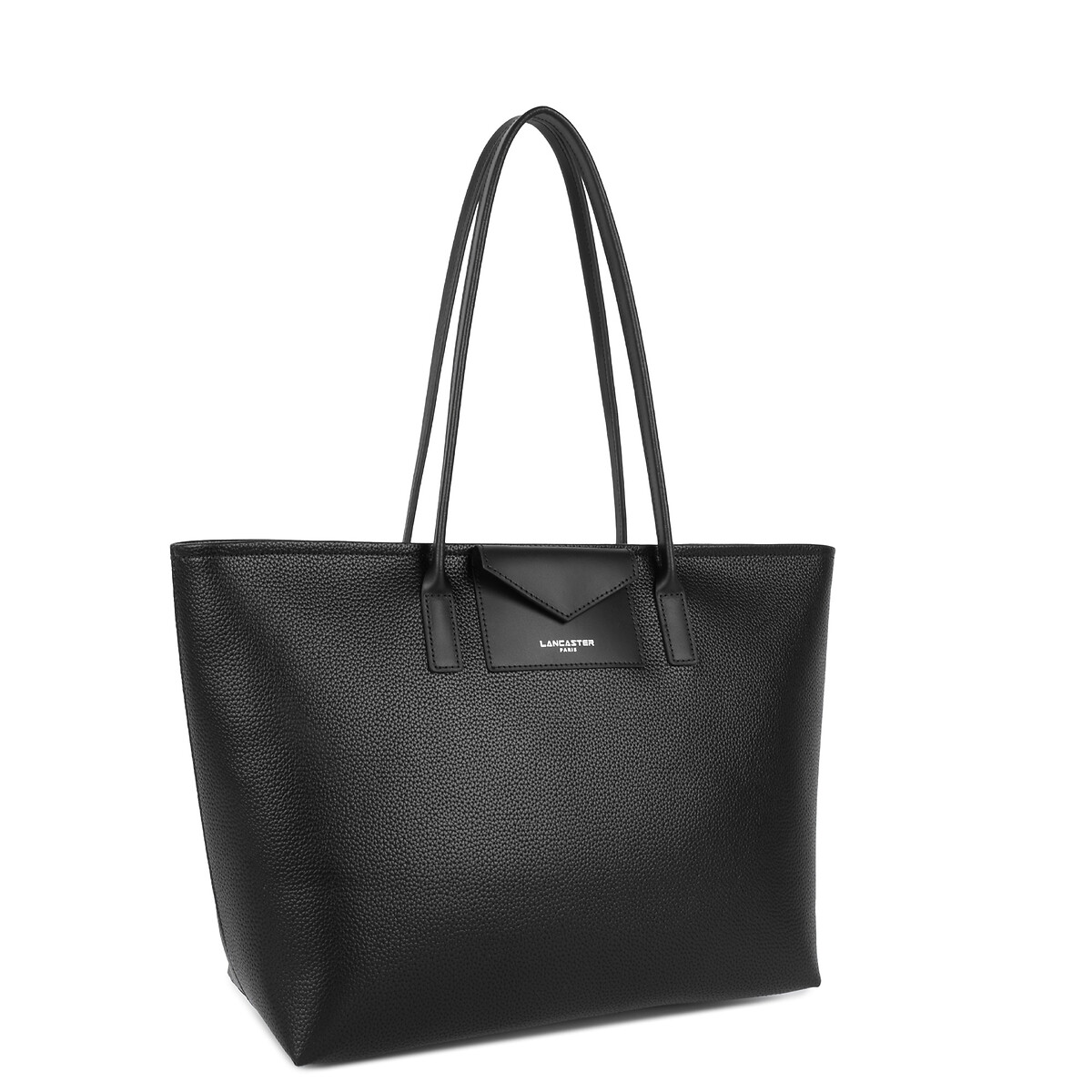 Sac cabas porté épaule zippé, MAYA DOUBLE KBA noir, LANCASTER