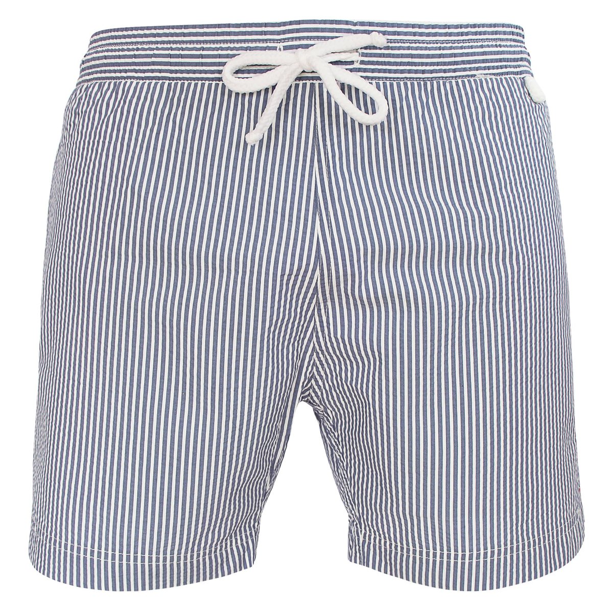 Short de bain MONTAUK 755 Classique Rayures gris, LES LOULOUS DE LA PLAGE
