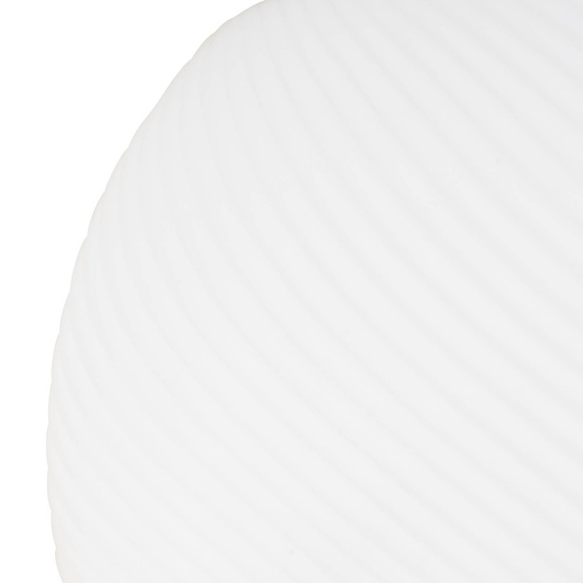 Suspension en verre moderne, Lunelle blanc, laiton, LUCANDE