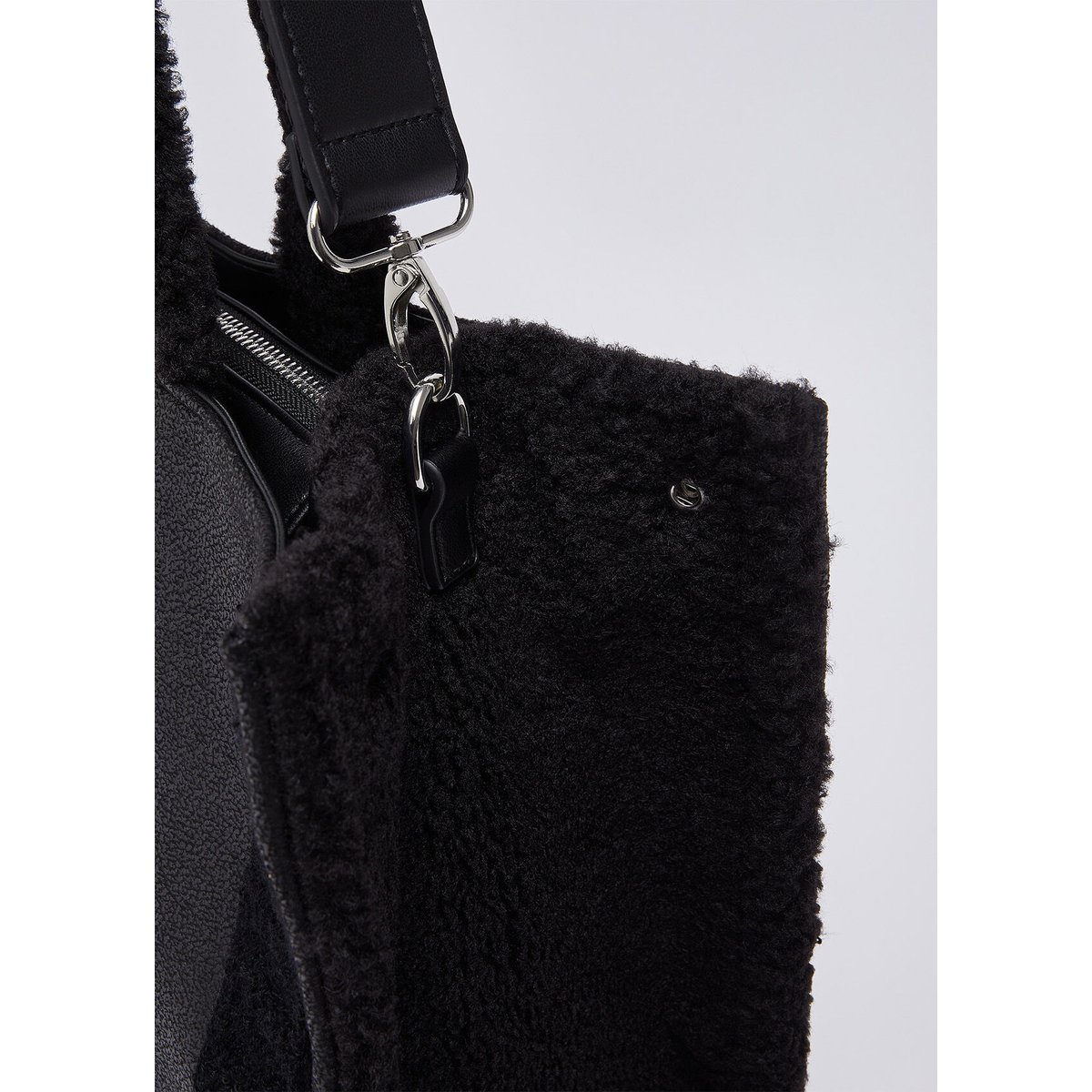 Grand sac fourre-tout avec logo noir, LIU JO