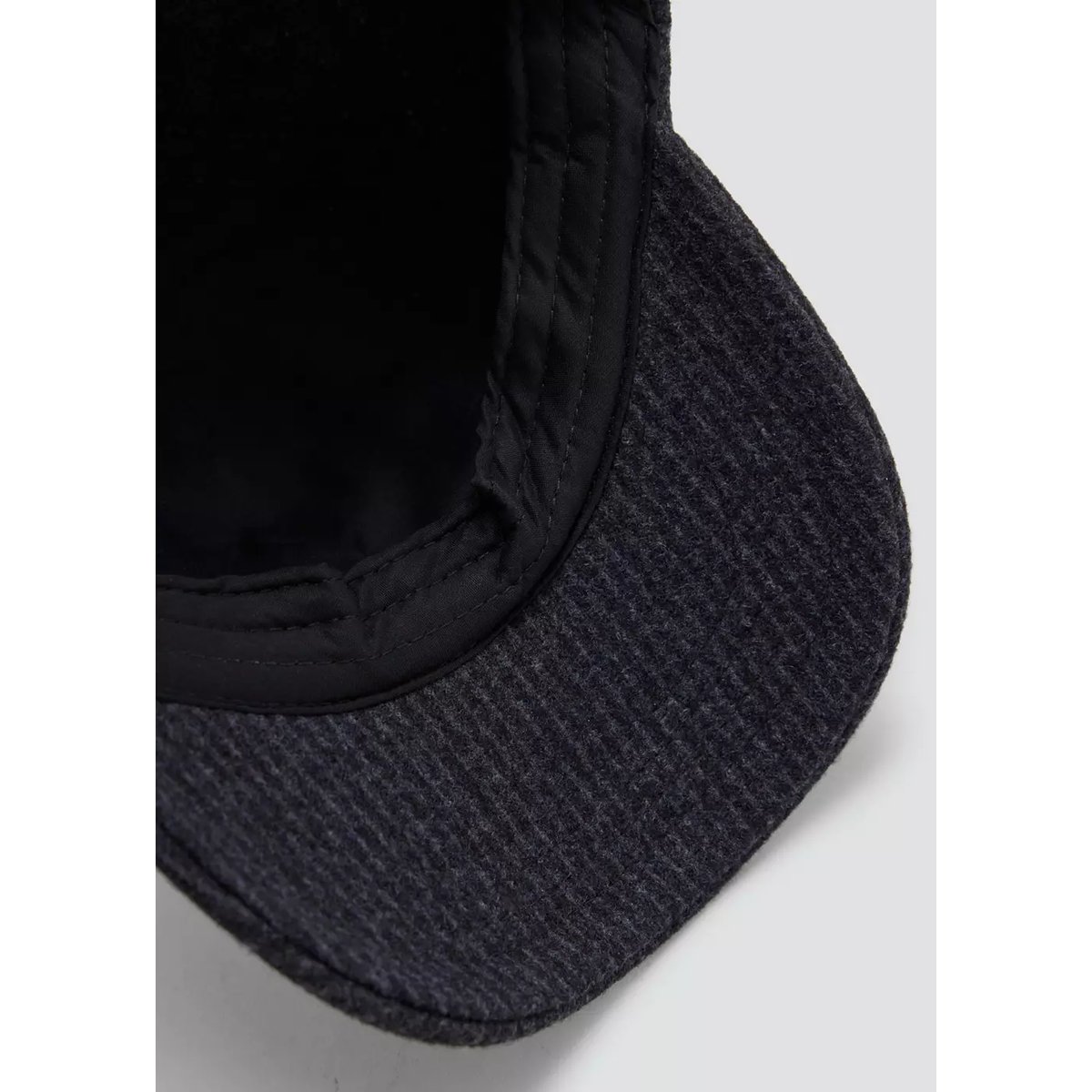 Casquette en drap de laine à rayures gris, MANGO TEEN