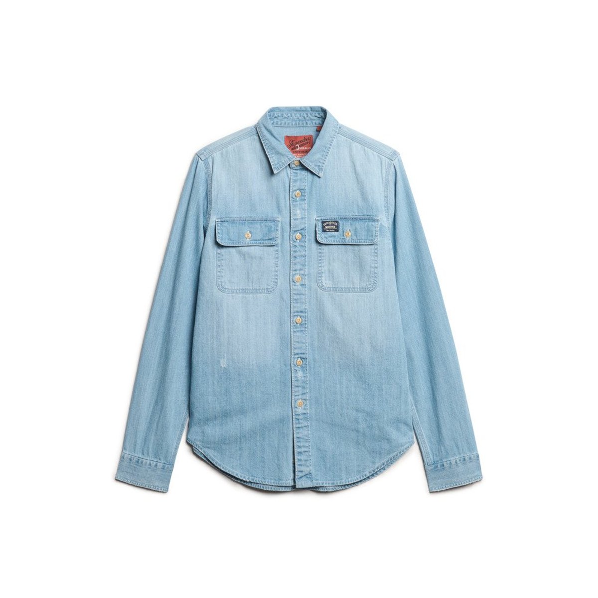 Chemise brodée Workwear délavé intense, SUPERDRY
