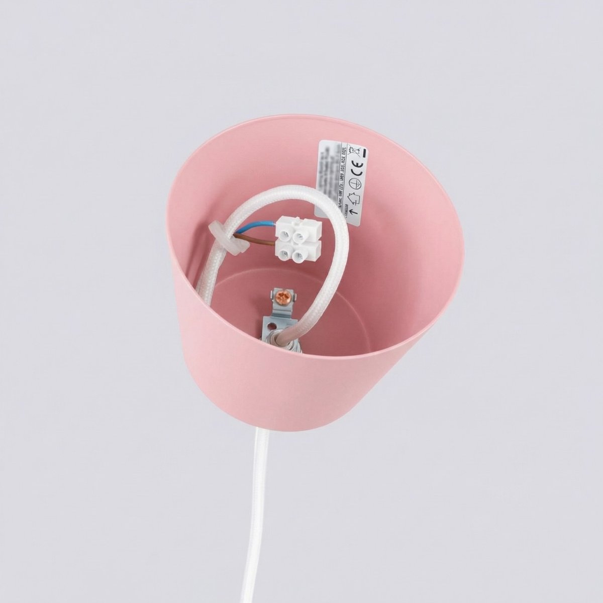 Suspension Acier Rose E27 1 BILO rose, EDEN