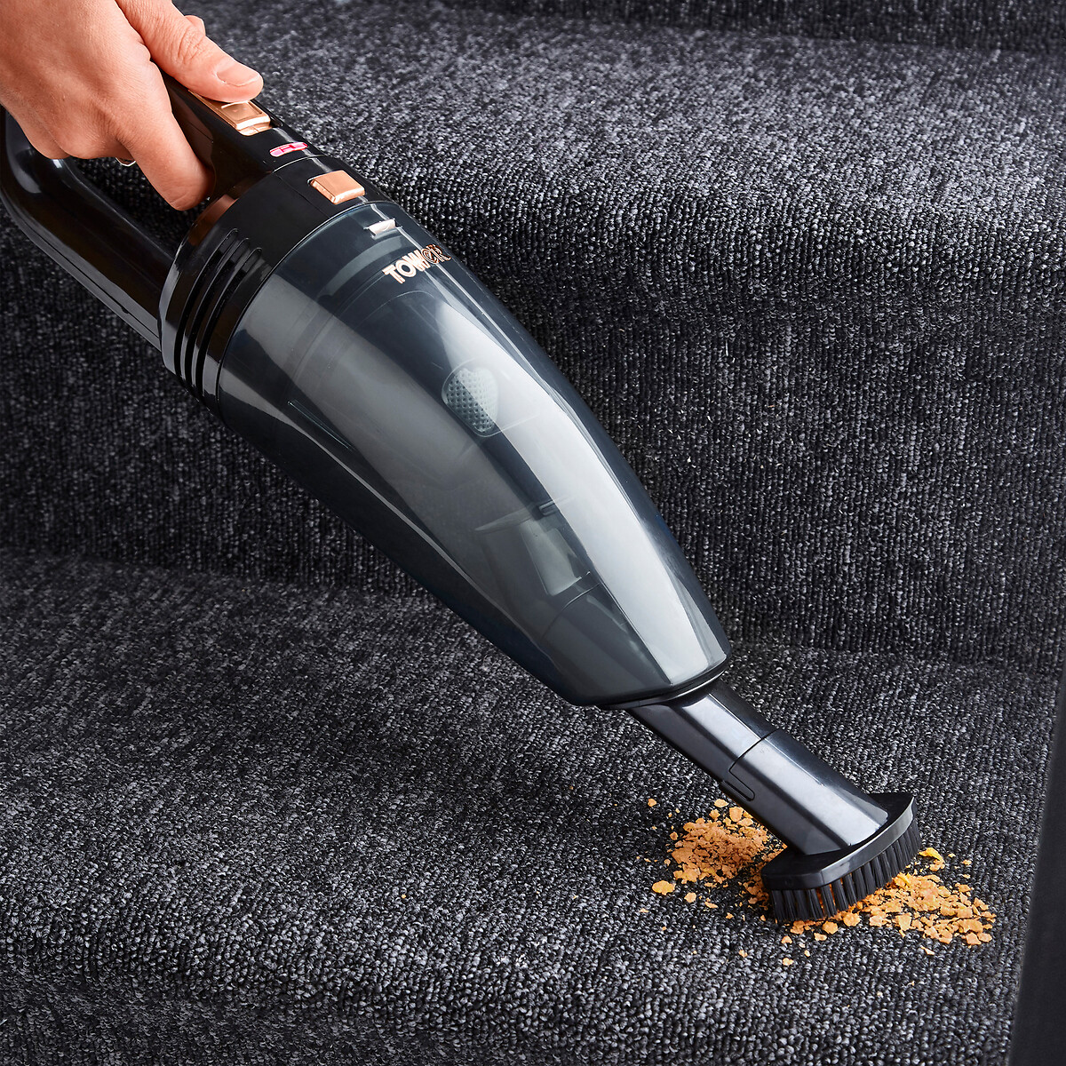 RHH77 Cordless Handheld Vacuum - T127000 black/copper-coloured, TOWER
