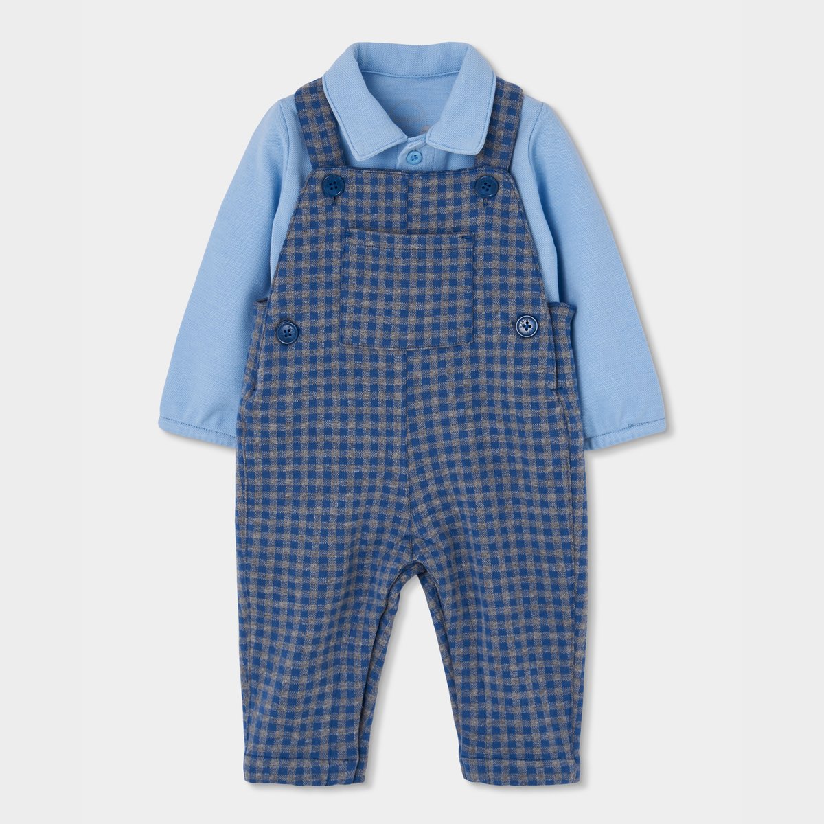 Ensemble bébé garçon maille à carreaux multicolore, BOBOLI