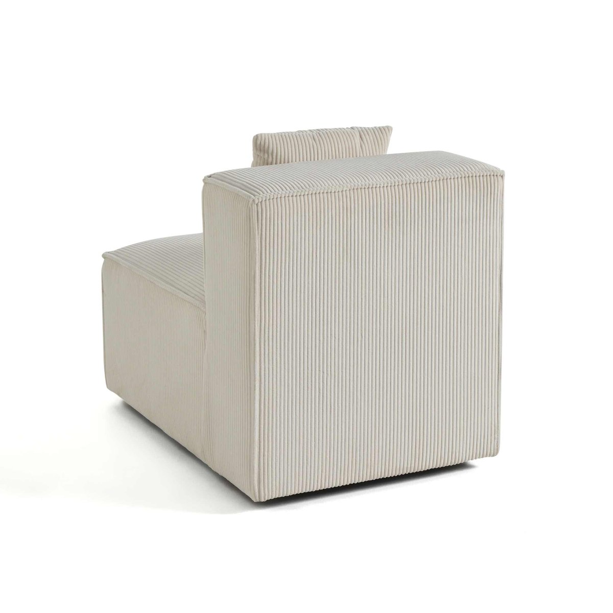 Module d'assise en velours côtelé, ARTY beige, BEST MOBILIER