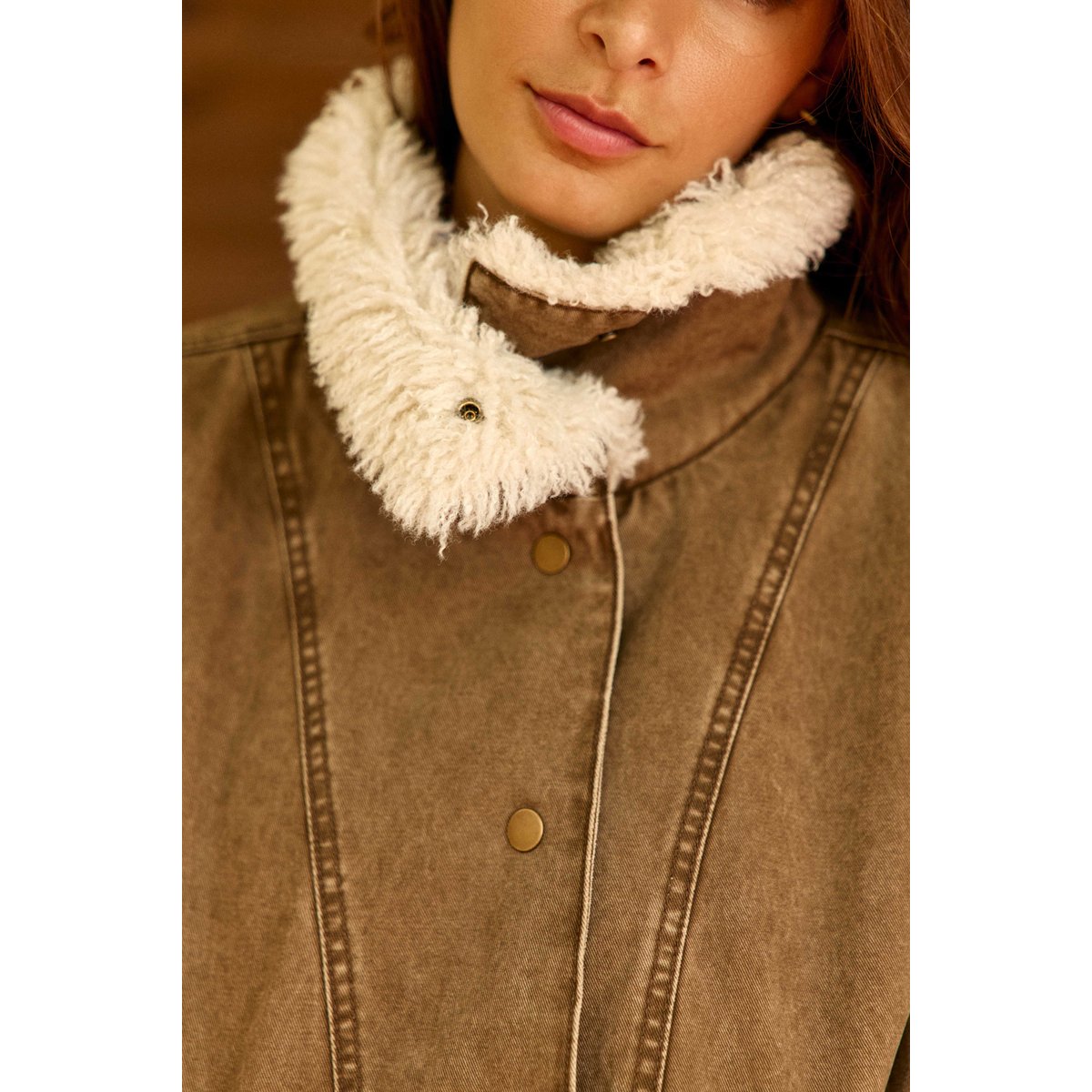 MANTEAU uni NELAN 16-marron, LA PETITE ETOILE