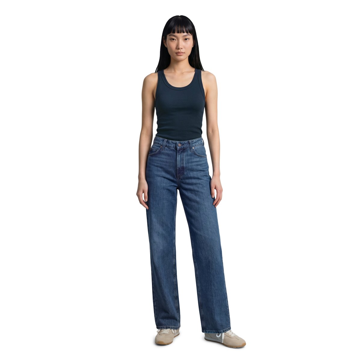 Jeans modèle Tomma large en coton sans stretch bleu, MARC O’POLO DENIM