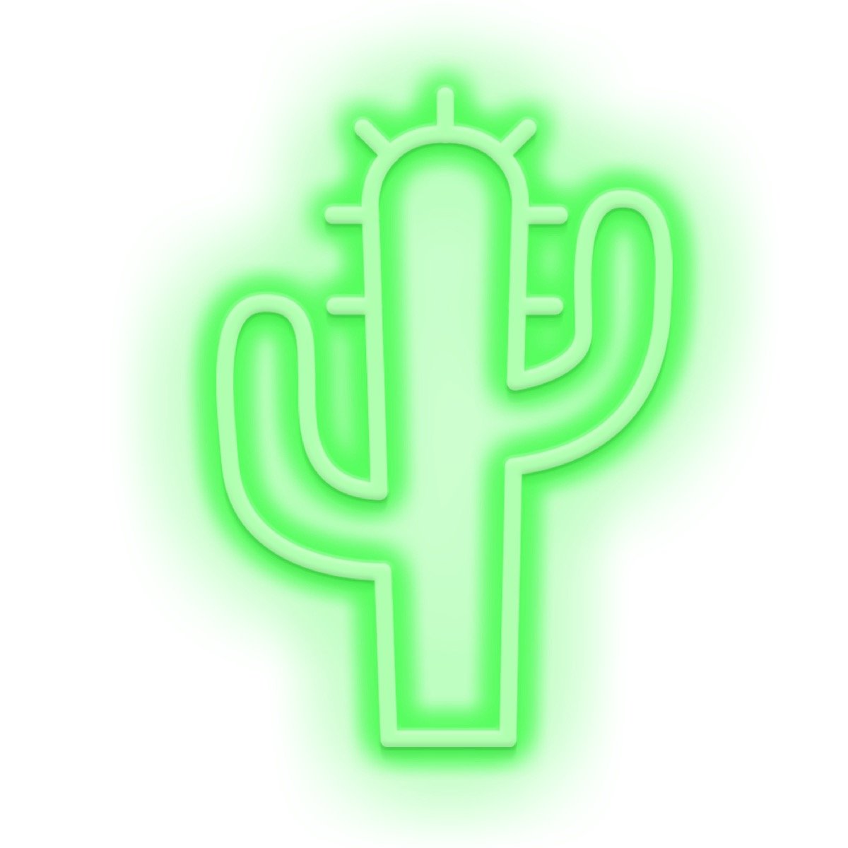 Eclairage néon CACTUS vert, CANDYSHOCK