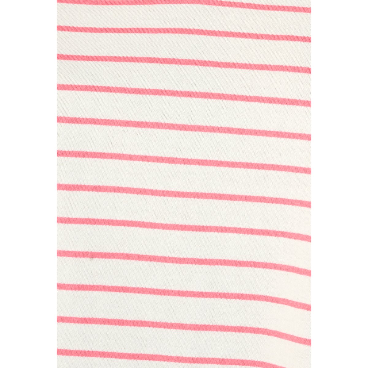 T-shirt imprimé détails brodés rose rouge rayé, DAMART