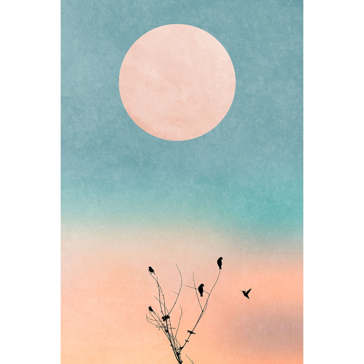 Tableau paysage Douceur de vivre tableau alu dibond, HEXOA