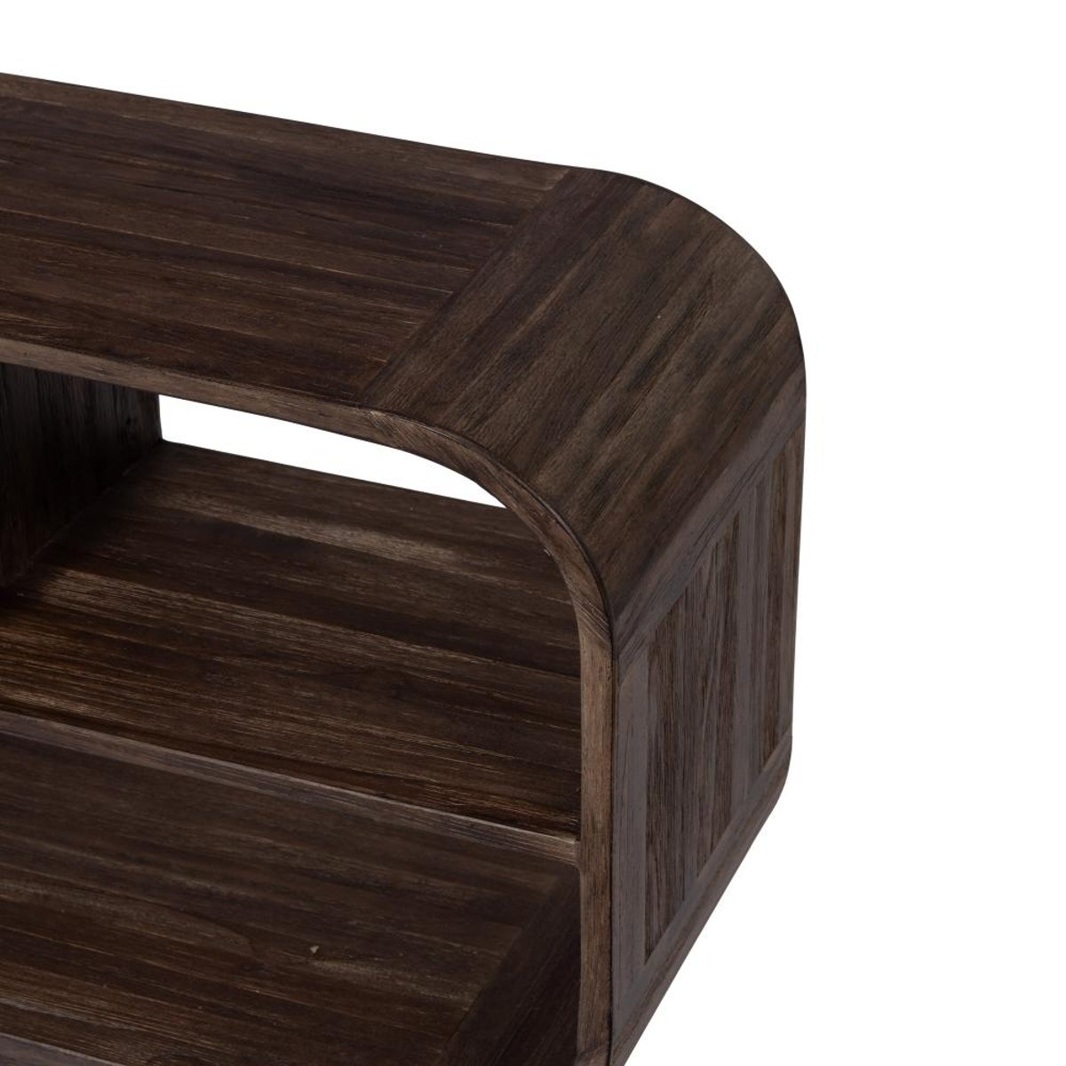 Meuble TV casier 140 cm en bois marron, AMADEUS