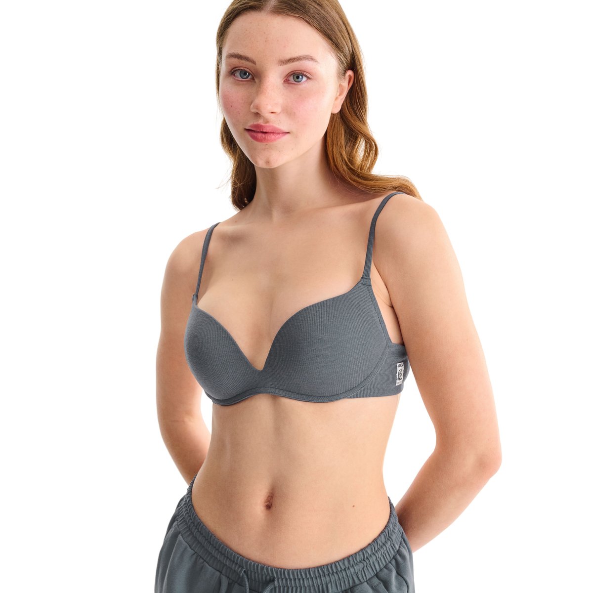 Soutien-gorge push-up sans armatures FREEDOM gris, LISCA
