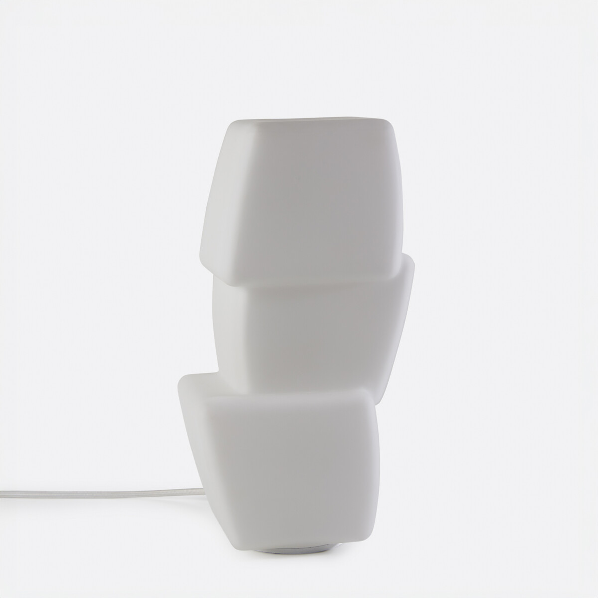 Lampe à poser en verre opaline, ETERA blanc, LA REDOUTE INTERIEURS