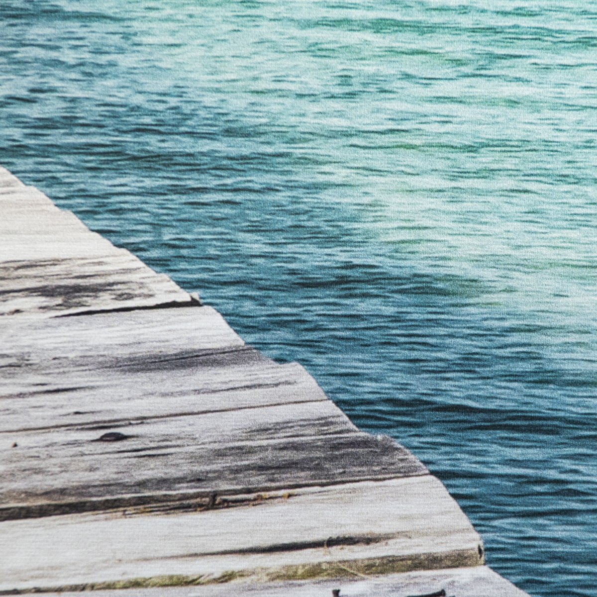 Toile Imprimée Ponton Sur La Mer bleu, gris, ART FOR THE HOME
