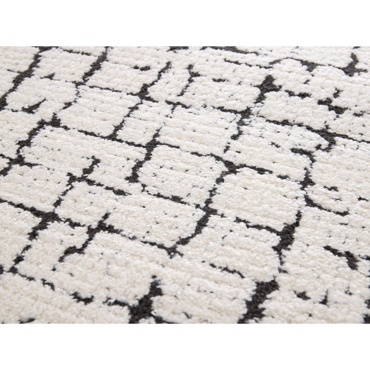 Tapis poils poils courts style contemporain, NEBULIA beige, BOBOCHIC