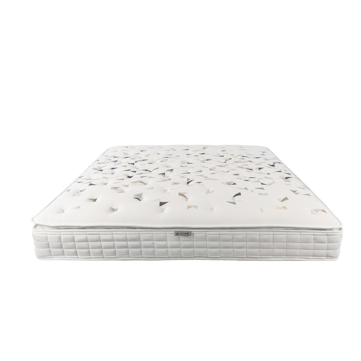 Matelas hybride en latex naturel avec ressorts ensachés indépendants 7 zones blanc, ANGEL CERDA